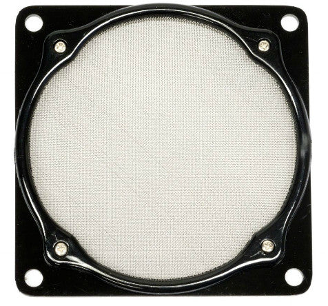 ModRight Fine Mesh 80mm Square Design Aluminum Fan Filter Black - Coolerguys