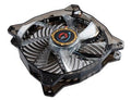 LEPA 120x120x25mm Casino Blue Spiral LED Fan w/ PWM Control LPVC1C12P-BL - Coolerguys