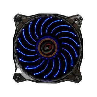 LEPA 120x120x25mm Casino Blue Spiral LED Fan w/ PWM Control LPVC1C12P-BL - Coolerguys