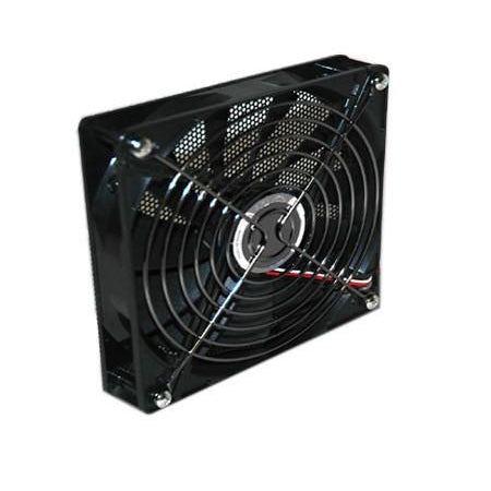Lian-li 140x140x25mm Fan with Black Mesh Grill and Chrome Grill BS-05 - Coolerguys