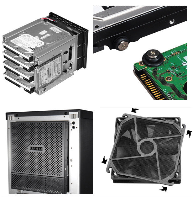 Lian Li 3.5" / 2.5" HDD Rack Kit Model : EX-36B1 (Black) – Coolerguys