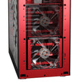 Lian Li Anti-Vibration HDD Cage with Fan Anodized RED #EX-332NR - Coolerguys