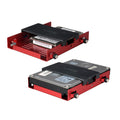 Lian Li Anti-Vibration HDD Cage with Fan Anodized RED #EX-332NR - Coolerguys