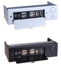 Lian Li Multi-Media Port with Power switch  Model: BZ-U01  Silver / Black - Coolerguys