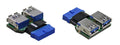 Lian Li USB 3.0 Converter UC-01 for Motherboard Connector - Coolerguys