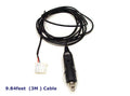 Logisys 12V Cigarette Plug to 4Pin Molex Power Cable #AD601 - Coolerguys