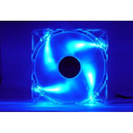 Logisys 140x140x25mm Blue Quad LED Fan CF140BL - Coolerguys