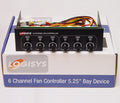 Logisys 6 Channel Fan Controller Bay Device FP600BK - Coolerguys