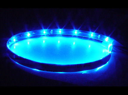 Logisys Blue 12 inch 12Volt Waterproof LED Strip # LDS12BL - Coolerguys