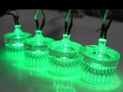 Logisys LED Case Feet / Acrylic GreenLT405GN - Coolerguys