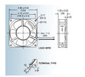 Mechatronics 120x120x38mm AC 115 Volts Fan UF12A12-BTLR - Coolerguys