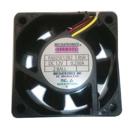 Mechatronics 60x60x25mm High Speed 12 Volt Fan with Locker Rotor Alarm Signal F6025E12B2-RSR - Coolerguys