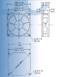 Mechatronics 92x92x25mm High Speed 12 Volt Fan with Locker Rotor Alarm Signal G9225X12B2-FSR - Coolerguys