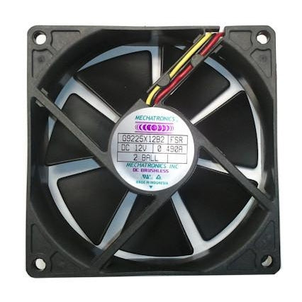 Mechatronics 92x92x25mm High Speed 12 Volt Fan with Locker Rotor Alarm Signal G9225X12B2-FSR - Coolerguys