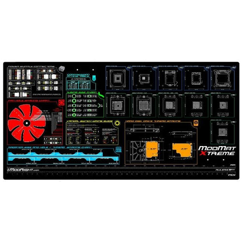 ModRight Xtreme Super Large Anti-Static Mod-Mat Work, PC Build and Assembly Surface (Over 47" x 23" in Size) - Coolerguys