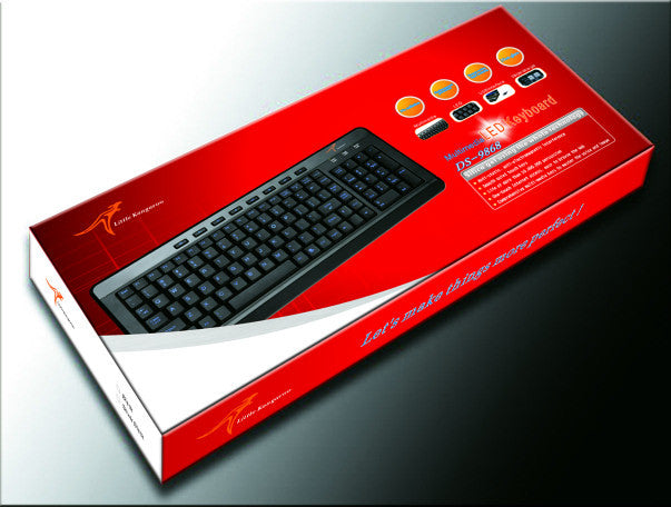 Multimedia Led Keyboard Multimedia LED Keyboard W-9868BK USB / Black – Coolerguys