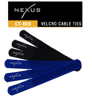 Nexus Self Fastening Velcro Cable Ties CT-600 (6) Pieces 18CM - Coolerguys