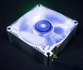 Okgear 80mm 4 led crystal fan with aluminum frame #GC84BAL various colors - Coolerguys