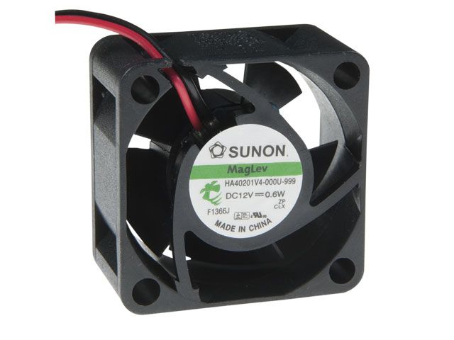 Sunon 40x40x20mm Super Silent HA40201V4-000U-999 2 wire, no connector - Coolerguys