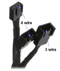 PWM Y Cable #FC444PWM-12BKS - Coolerguys