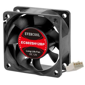 Evercool 60x60x25mm Dual Ball PWM Fan EC6025H12BP - Coolerguys