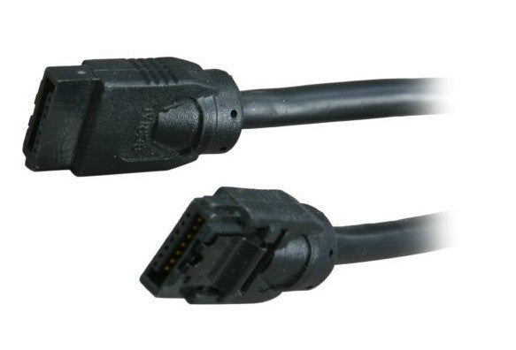 Sata III Premium Cable 24" Black Straight to Straight OK24A3RK11 - Coolerguys