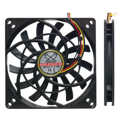 Scythe "KAZE JYU SLIM" 100mm case fan  SY1012SL12 - Coolerguys