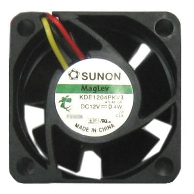 Sunon 40mm (40x40x20mm) 12V DC Fan Model KDE1204PKV3 with RPM Sensor - Coolerguys
