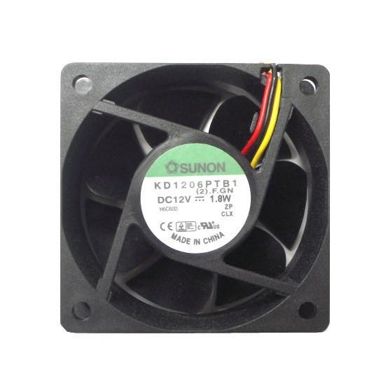 Sunon 60x60x25mm High Speed 3 Pin Fan KD1206PTB1 / EE60251B1-000U - Coolerguys