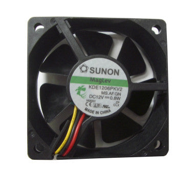 SUNON  60 x 60 x 20mm Cooling Fan with 3 pin connector KDE1206PKV2 - Coolerguys