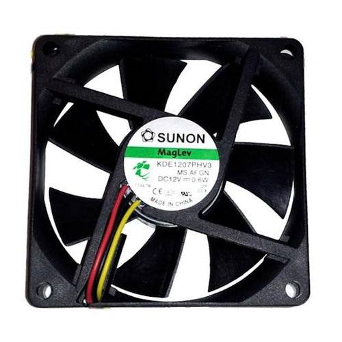 Sunon 70x70x15mm 3Pin Vapo Bearing 12 Volt Low Speed Fan KDE1207PHV3 - Coolerguys