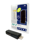 Vantec Compact Hi-Speed USB 2.0 19-In-1 External Card Reader/ Writer #UGT-CR925-BK - Coolerguys