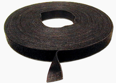 Velcro Tie Wrap 3/4 inch Velcro Wrap-Black (Sold per Foot)