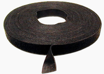 Velcro Tie Wrap   3/4 inch velcro wrap-Black  (sold per foot) - Coolerguys