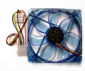 Yate Loon Clear Blue 120x120x25mm Case Fan with 4 Blue LEDs  D12SM-12 - Coolerguys